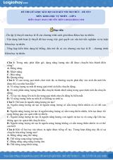 Đề thi giữa học kì 2 KHTN 6 Kết nối tri thức - Đề số 9
